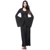 Long Black Stylish Vampire Dress For Women Perfect For Stage Shows And Themed Parties