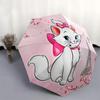 1pc Marie Cat Automatic 3-Fold Umbrella Design, Cute Cartoon Pattern, Portable Outdoor Umbrella, Perfect, Holiday Gift for Disney fans.J063