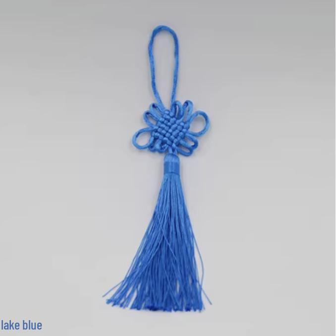 Beaded Hanfu Style Ice Silk Hanging Tassel with Fan Decoration and DIY Lantern Ornament
