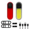 BUCKLOS Bike Light COB Front Rear Bicycle Lights LED Rechargeable Mountain Road Bicycle Lamp MTB Tail Light Cycling Flashlight 5