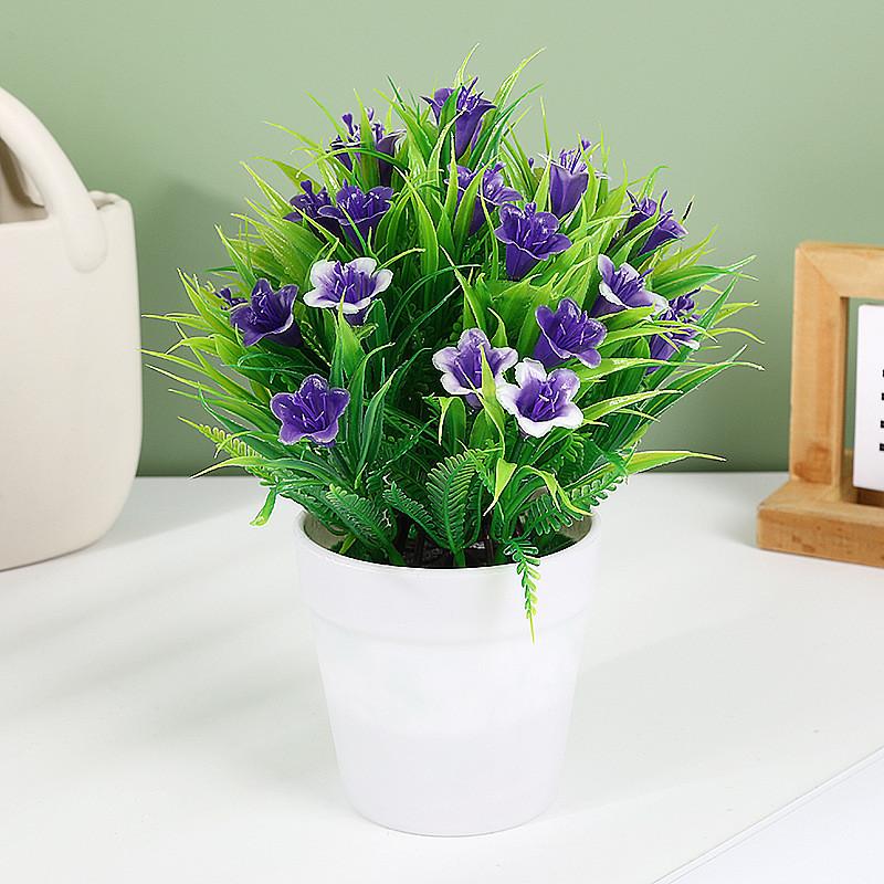 Green Lily Artificial Plant With Realistic Look For Living Room And Use Gift
