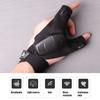 Fishing Night Light Glove for Right Hand Outdoor Night Fishing Glove with LED Light Durable Fingerless Gloves