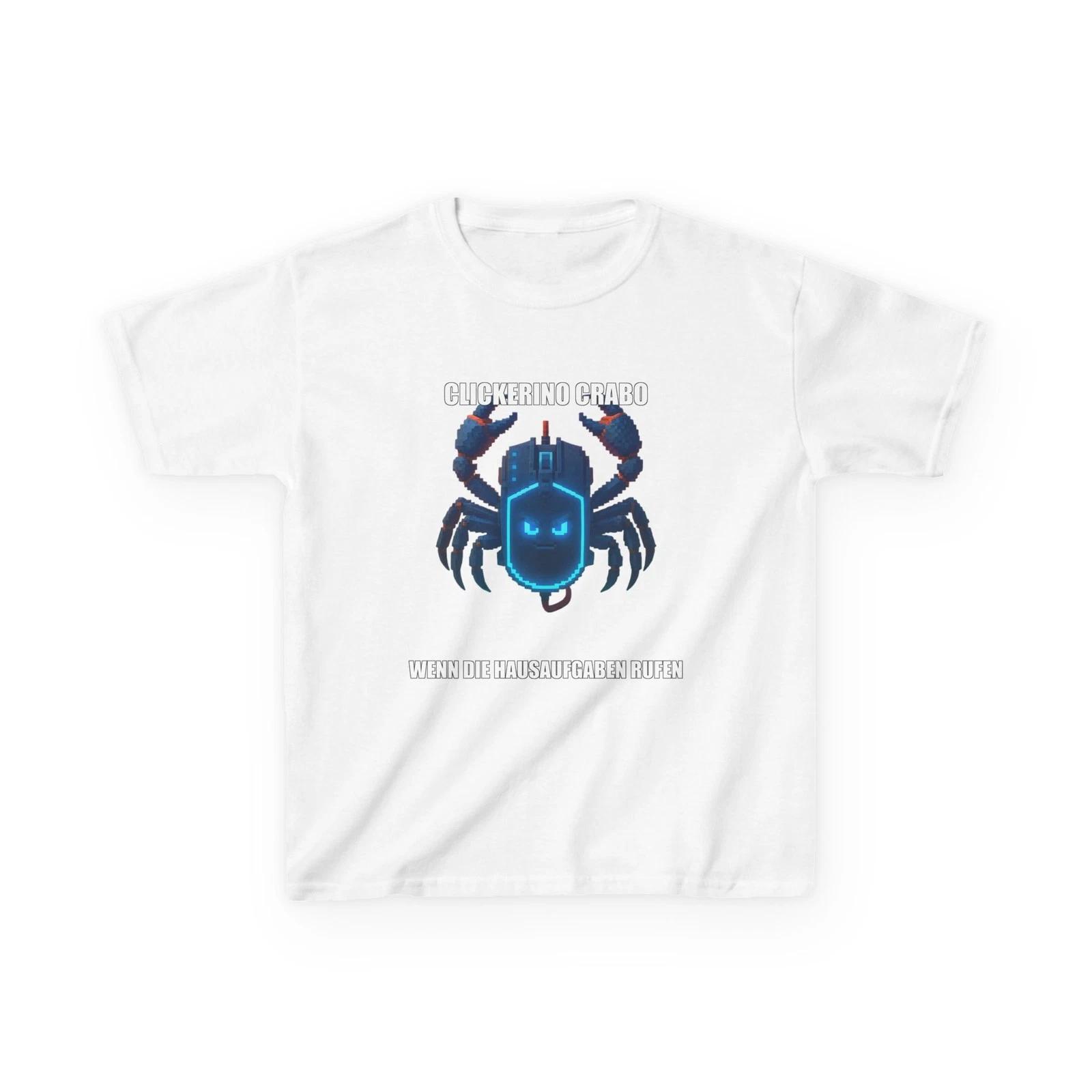 Clickerino Crabo Kids T-Shirt | Brainrot Meme Shirt Funny Viral Internet Humor G L