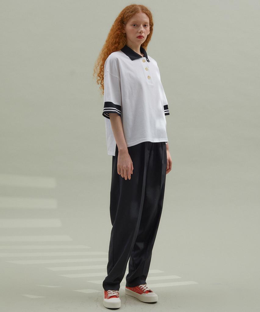 MANAVIS7 Balloon Banding Slacks Black
