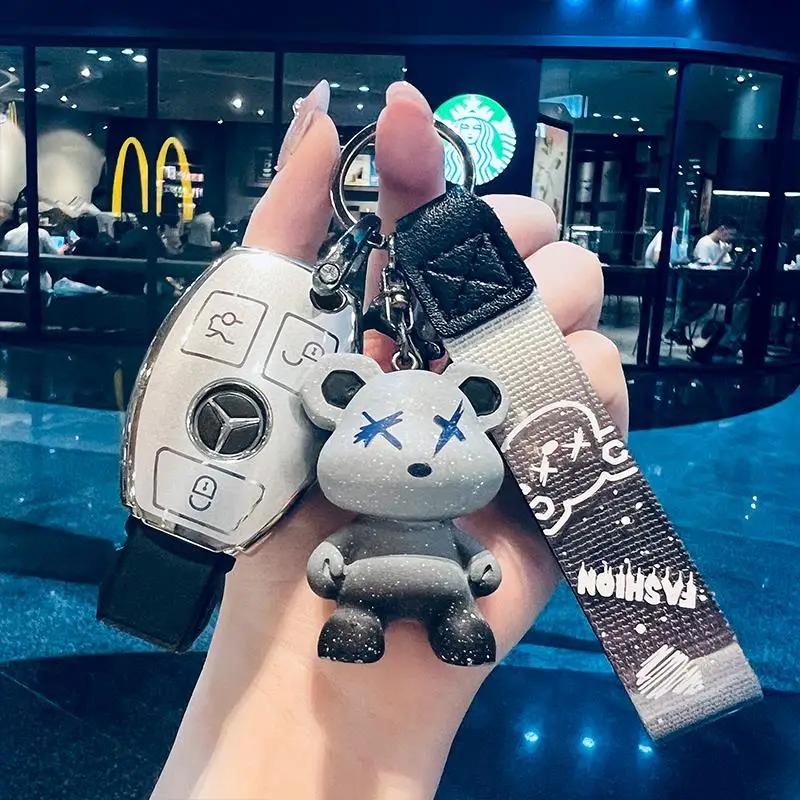 FA9for Mercedes Benz W206 W223 C S Class S350 C200 C260 C300 S400 S450 S500 S480 S580 TPU car key case cover remote holder keychain