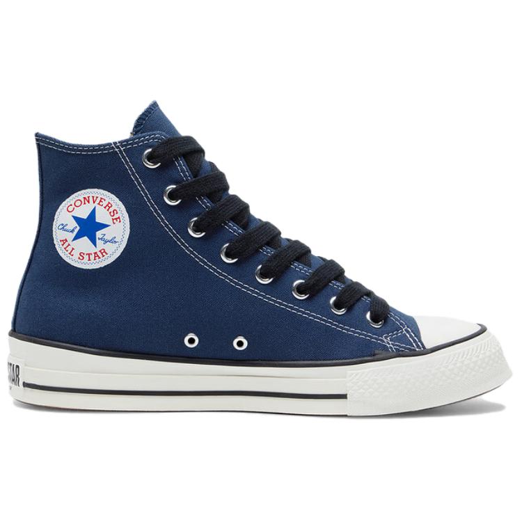 Converse Chuck Taylor All Star Comfortable Versatile High-Top Canvas Shoes Unisex sneakers Dark-Blue A18104C