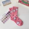 Pink Flower Women Socks  Cute Sweet Harajuku Cotton Socks Casual Korea Japanese Kawaii Girls Calcetines