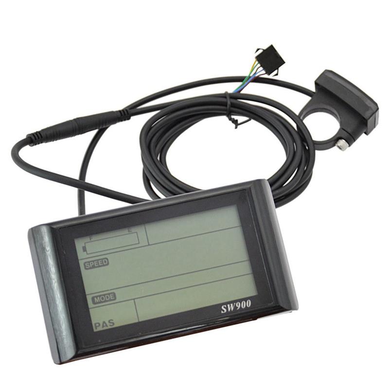 SW900 Ebike LCD Display 24V/36V/48V52V/60V E-Bike LCD Meter Panel Display For Electric Bike Computer Ebike Accessories NONE