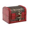 1PC Antique Mini Wood Treasure Chest Storage Box Jewelry Organizer Box Gifts Box Wooden Treasure Chest Jewelry Trinket Box