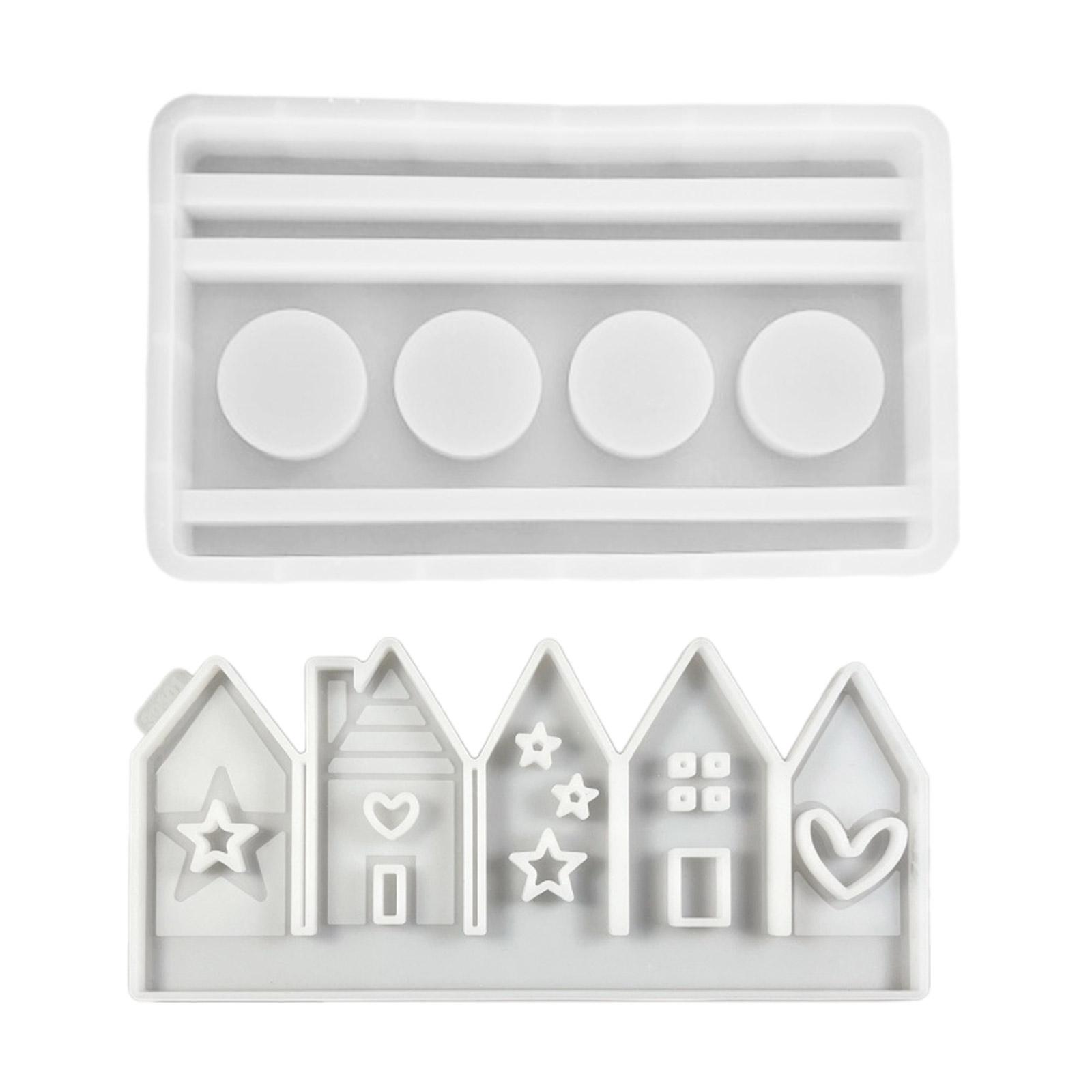 

Уникальные украшения для дома Форма для рукоделия Многофункциональные формы для свечей и мыла в форме дома из смолы для художественного творчества