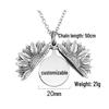 Twelve Constellations Sunflower Titanium Steel Pendant Necklace - European & American Holiday Gift