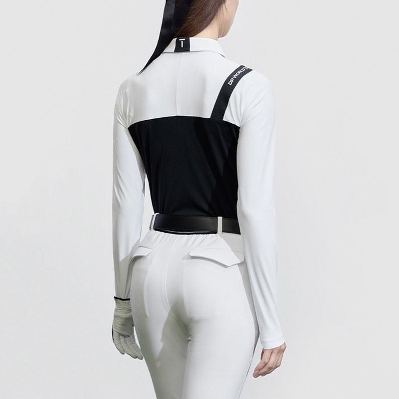 New FILA Golf Series Polo Shirt Women's Jade White A11W415216F-WT