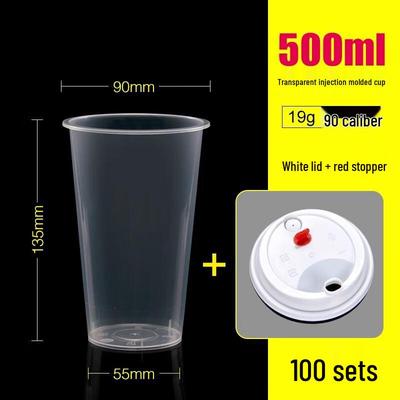 Disposable Frosted Transparent Milk Tea Cups