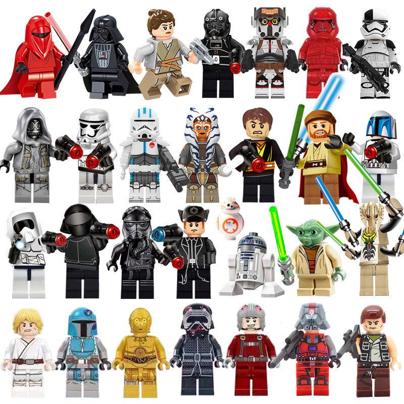 Set di Blocchi da Costruzione Star Wars Mini Figure Mattoncini Kit Battaglia Spaziale Custodia Giocattolo