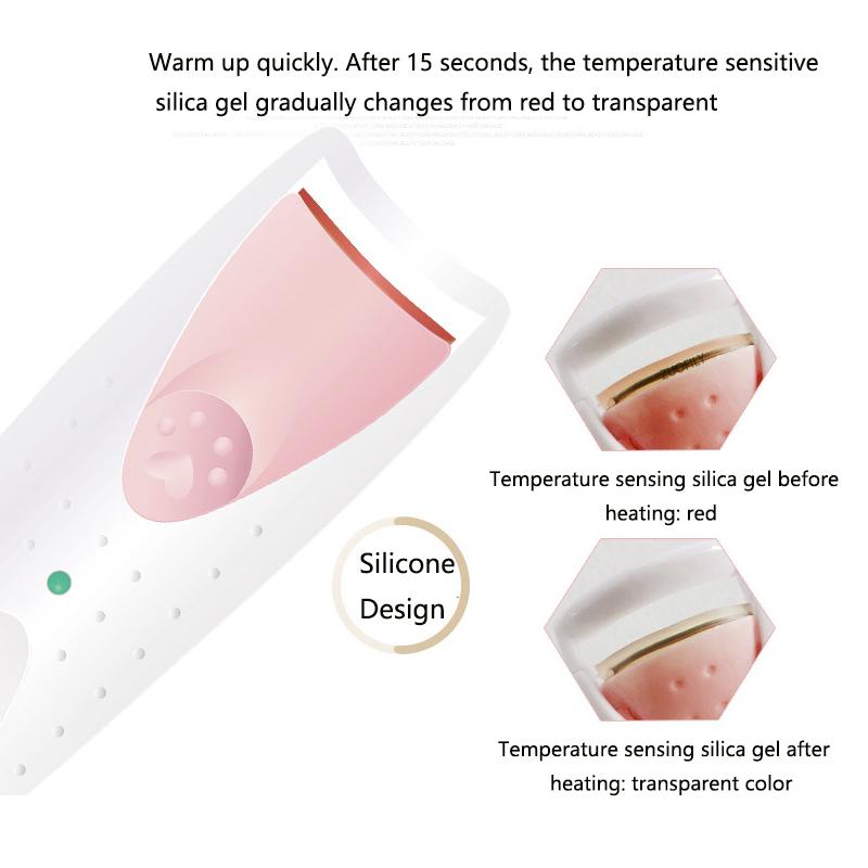 Professional Electric Eyelash Curler Lasting Natural Intelligent Temperature Control Eyelash Clip Curl Eyelashes Makeup Tools