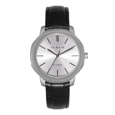 GEIGER Women's Classic Leather Watch GE1263WTBK_L