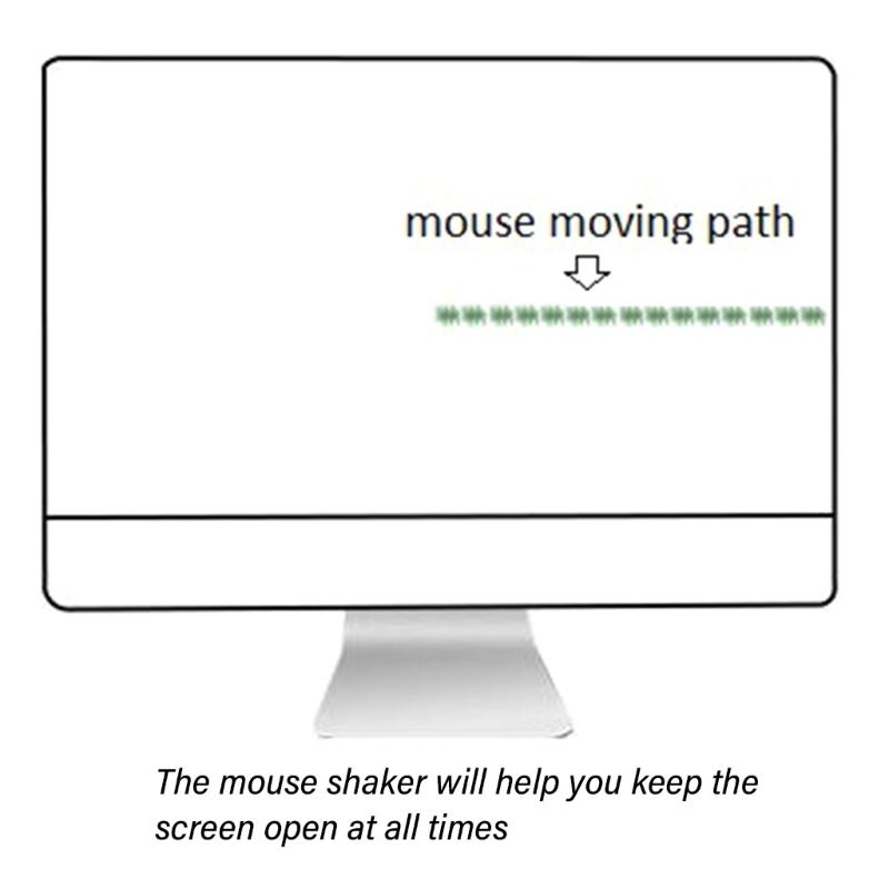 Mouse Jigglers Quiet Noiseless Undetectable Mouse Movers Simulates Realistic Movement, DriverFree Shakers for PC
