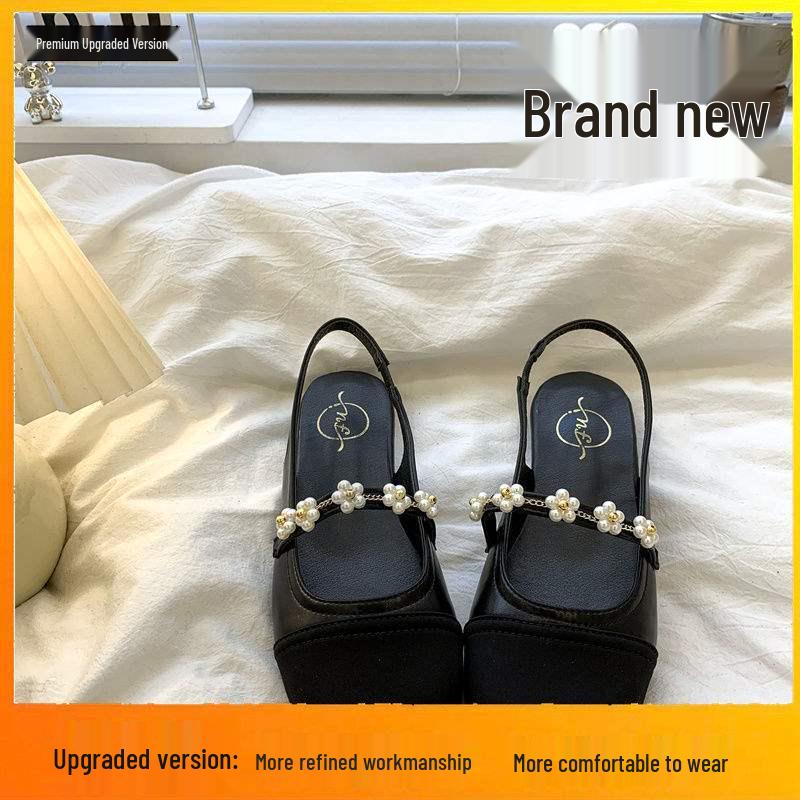 2025 Summer Internet Celebrity Mary Jane Style Round Toe Women's Sandals