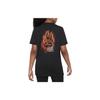 Nike Dri-FIT Logo Print Crew Neck Short Sleeve T-Shirt Kids tops Black FD3998-010