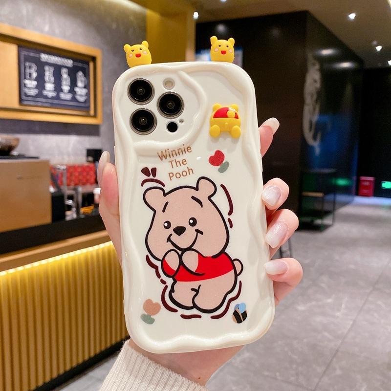 Applicable to Apple 16 cartoon mobile phone case OPPO F29 creative VIVO Y38 cute party doll strawberry bear