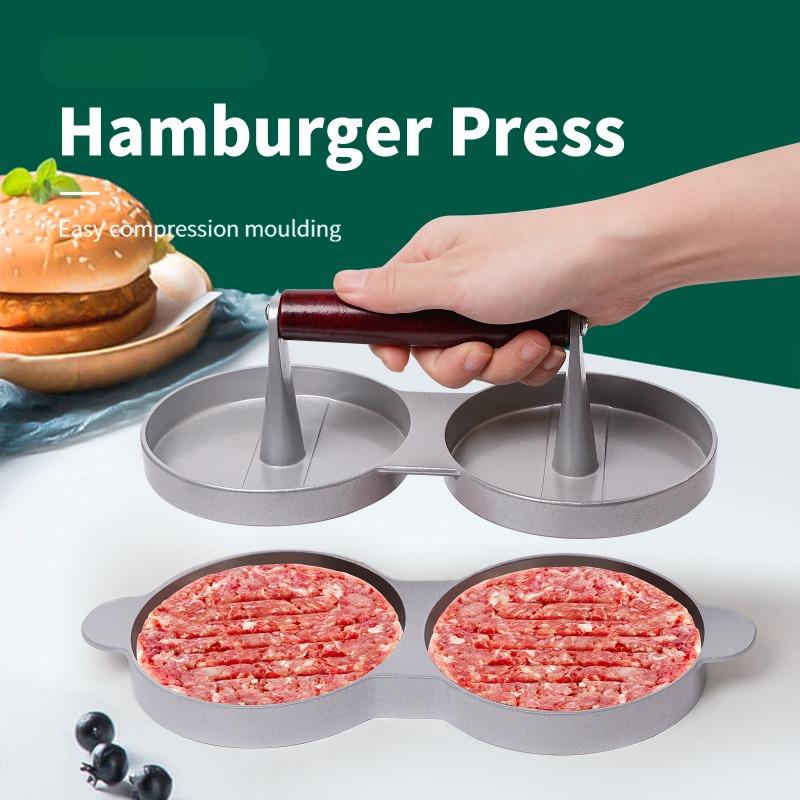 Prensa para Hambúrguer Modelo Redondo Prensa para Carne de Hambúrguer Molde para Arroz de Bebê Prensa para Carne de Hambúrguer