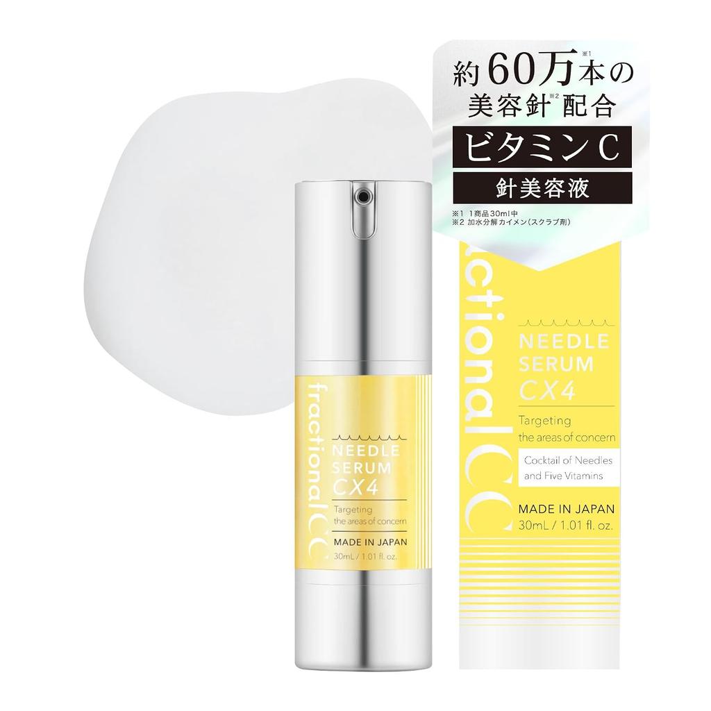 Fractional CC Needle Serum CX4 600000 needles Aggressive beauty Vitamin C Glutathione Pores Made Japan 30mL