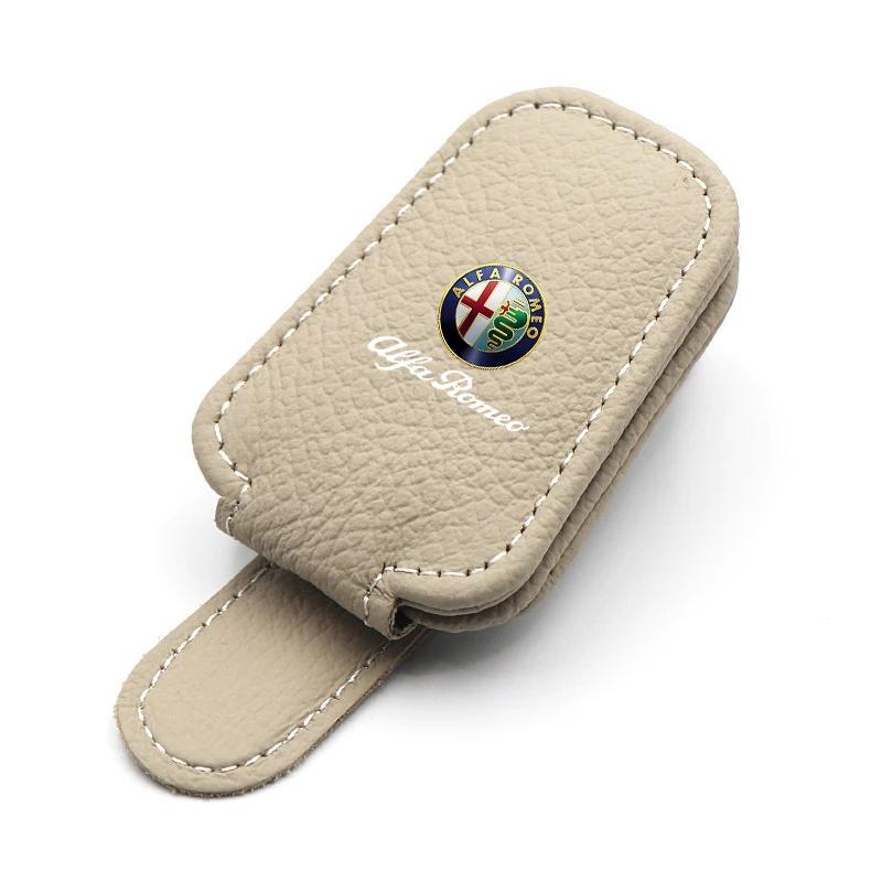Car Stickers For Alfa Romeo Car Glasses Holder Clip Unique Multi-functional Card Frame For Alfa Romeo 4C 159 Spider Giulia 156 T