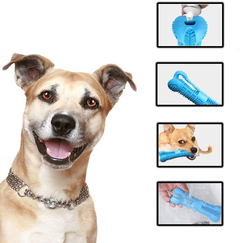Buy Pet Dog Toothbrush Chew Toy Doggy Brush Stick Soft Rubber Teeth Cleaning Dot Massage