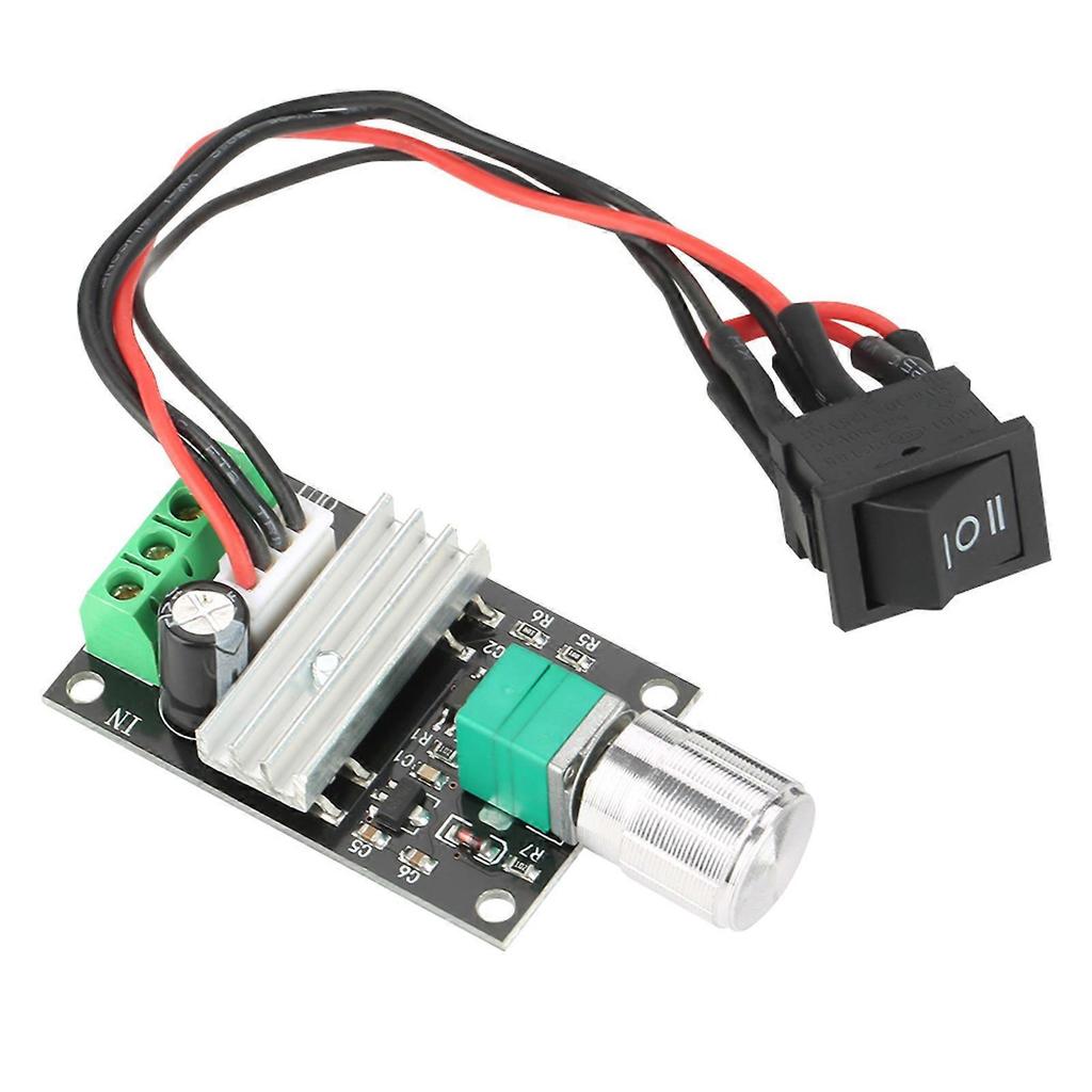 DC 6V 12V 24V 3A PWM Motor Speed Control Reversible Controller Regulator with Switch