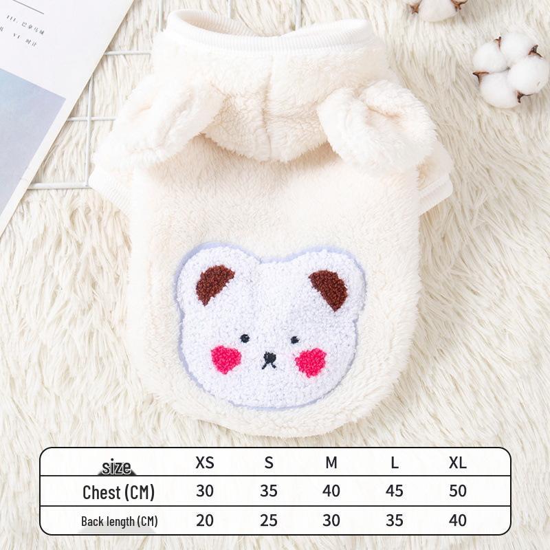 Clothes Pet Autumn Thick Velvet For Small Dogs Cats Corgi Teddy Pomeranian