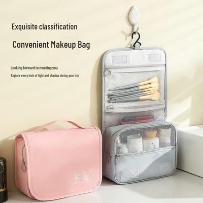 Large Waterproof Travel Makeup Bag with Hook