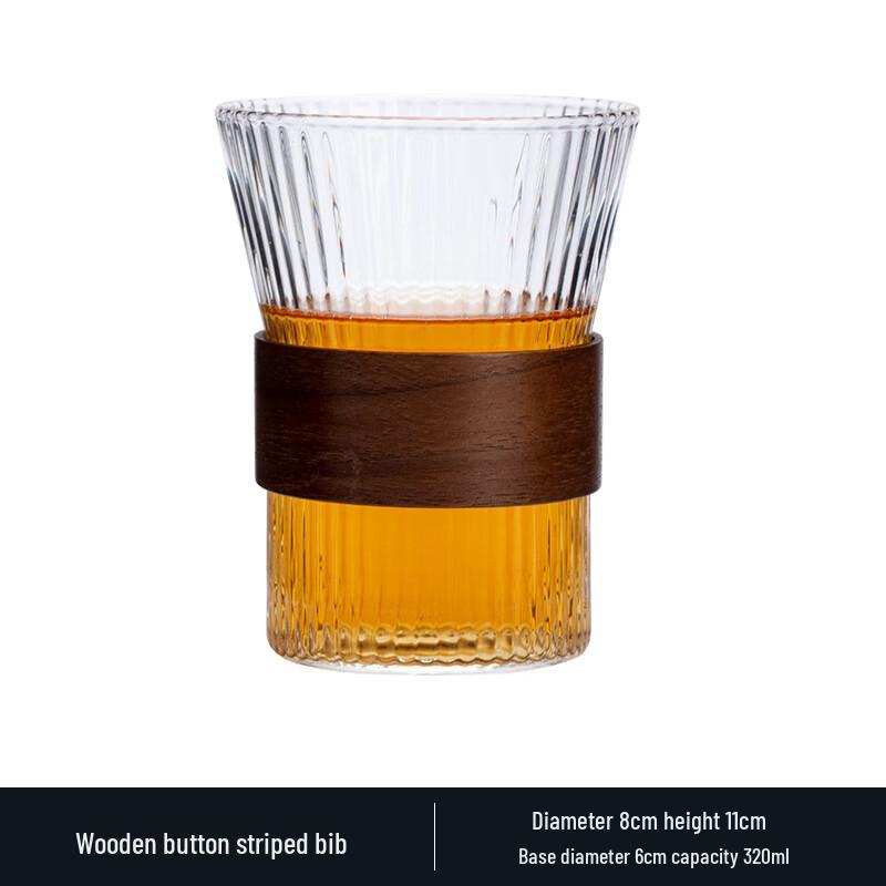 

Japanese Style Striped Heat-Resistant Glass Drinking Cup