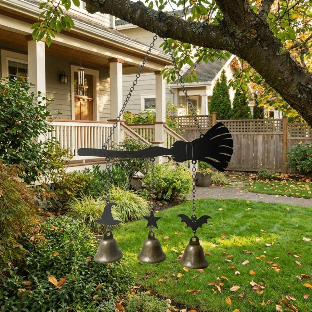 Rust Resistant Halloween Wind Chime Vintage Garden Patio Decor  Outdoor Decoration