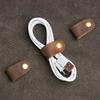 1/3/5/10pcs RealLeather Charger Headset Data Cable Winder Headphone Earphone Wire Wrap Cable Cord Winder Organizer Cable Collect
