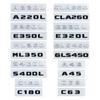 ABS Car Rear Trunk Emblem Sticker Letter Decal for Mercedes Benz C63 A45 E320L E350L S400L A220L ML350 GLS450 CLA260 Accessories