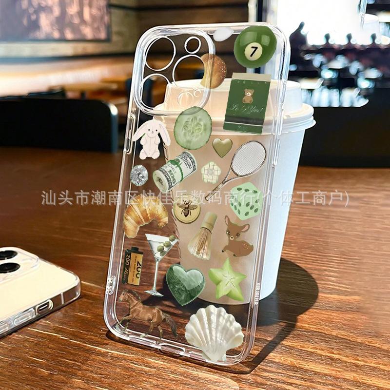 Ins Niche Vegetable Puzzle for iPhone17ProMax Apple 11/12/13/14/15/16 Case