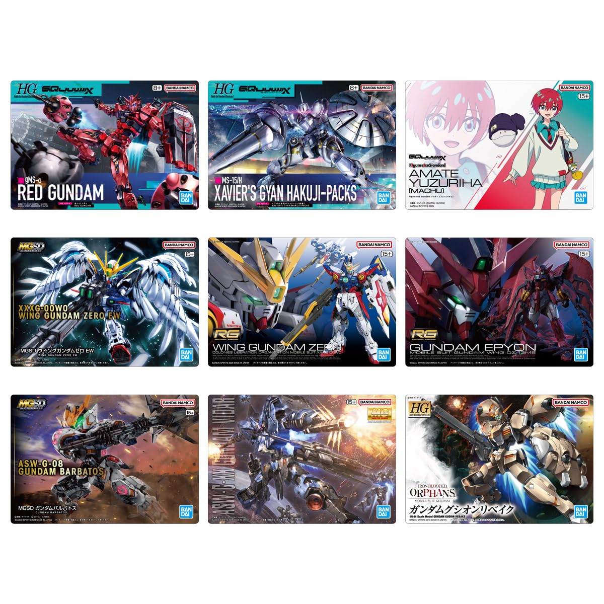 BANDAI GUNDAM Gunpla Package Art Gummy 3 Candy Toy Set of [Box 20]