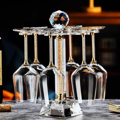 Luxus Europäisches Diamantkristall Champagnerkelch Set Hohe Schönheit Handgefertigt Hochfußkelch Blasenbecher Haushaltsweinset Paar für Paare C