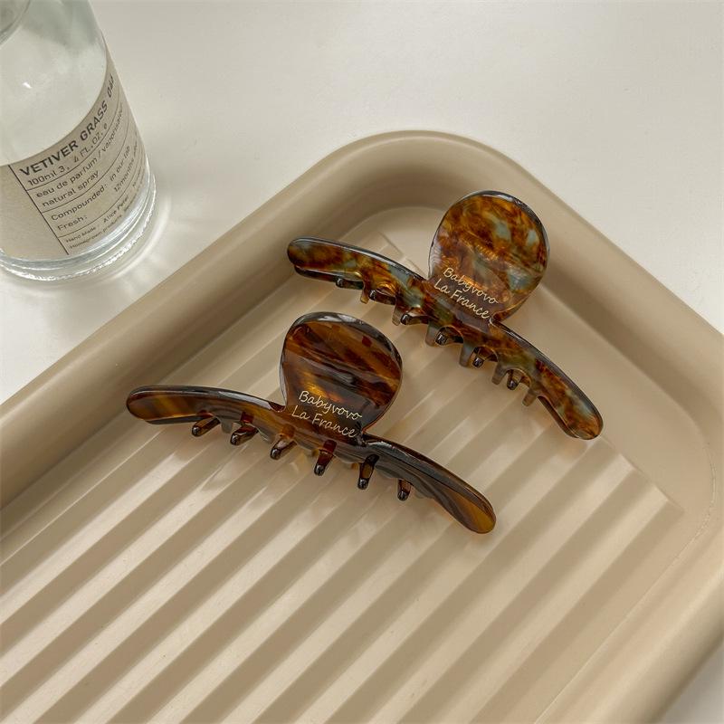 Luxury Acetate Shark Hair Clip for Women - 2023 Summer Collection, Elegant Hair Accessory