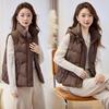 Cangzhou Autumn and Winter New Hooded Outer Wear Down Cotton Vest Large Size Warm Vest Cotton Vest Thickened Cotton Vest Women