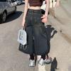 American Retro High-Waisted Wide-Leg Jeans for Women - Spring/Summer Lazy Style
