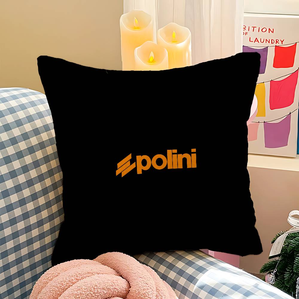 P-Polini Italy Scooter Race Cushion Cover Decorative Pillow Sofa Home Decor Case Pillow Cases