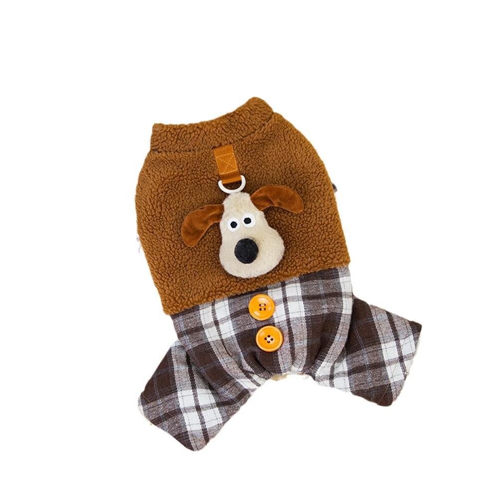 Four-legged pet clothes Corgi Teddy clothes autumn and winter new pet thickened warm dog cotton-padded clothes