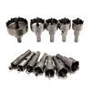 12Pcs Hole Saw Set  Carbide Hole Cutter Set Metal Fit  for Plastic  Wood Stainless Steel Copper