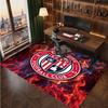 Stoke City Football Print Crystal Velvet Rug, Comfortable Water Absorbent Non Slip Indoor Floor Carpet