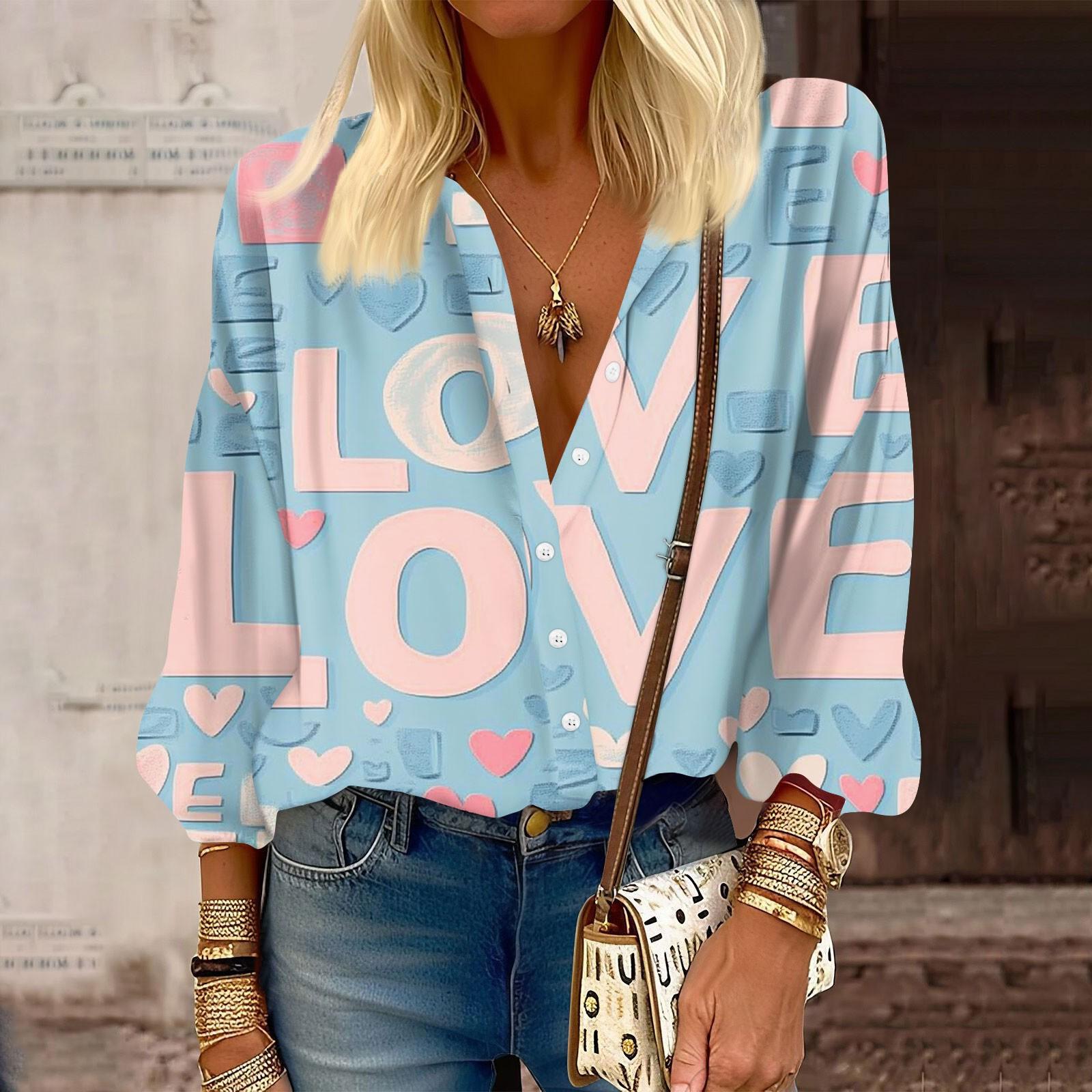 

Женская рубашка на пуговицах, повседневный принт, модная круглая горловина, спущенное плечо, семь рукавов, рубашка, топ XXXL