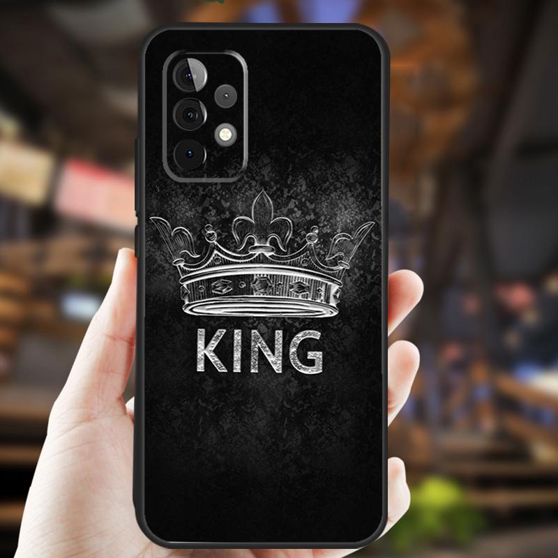 King Queen Art Case For Samsung Galaxy A34 A06 A05 A32 A16 A55 A36 A26 A54 A14 A22 A52 A35 A15 A53 A13 A56