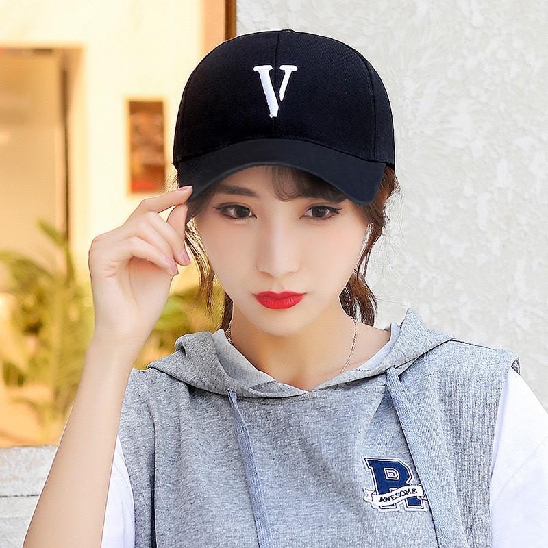 Letter V Embroidery Men Summer Sun Protection Baseball Cap Breathable Hat Women