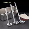 Kangfu Long-Handled Stainless Steel Soup Ladle with Hook