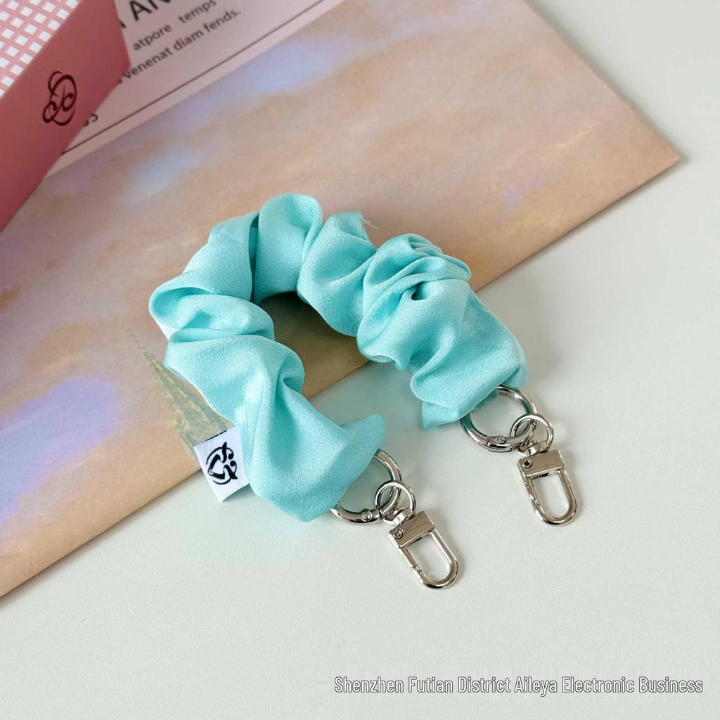 Handheld Double-Ended Buckle Phone Lanyard & Wrist Strap - Elastic Scrunchie with Anti-Loss Design